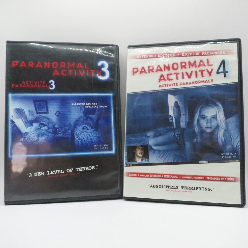 Paranormal 3 and 4 Two DVD Set Available Bundle Deal